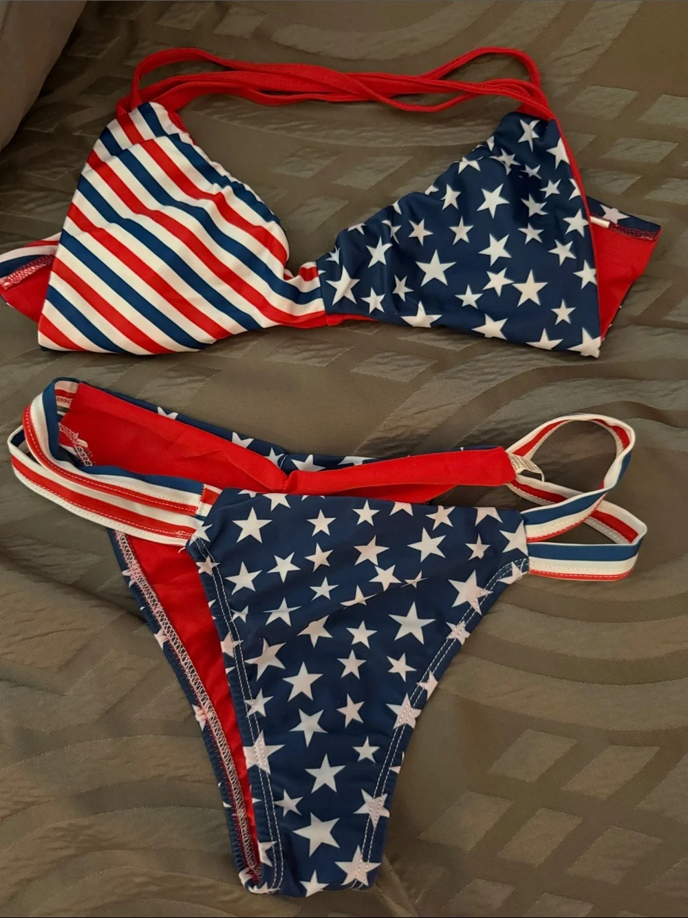 Star Spangled Red, White & Blue Bikini Set - Picture 1 of 2
